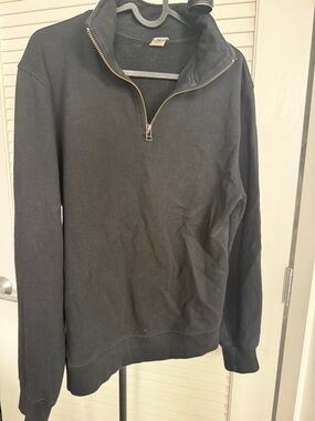 KOTN Black Half-Zip Sweater